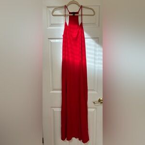 Forever 21 Red Spaghetti-Strap Maxi Dress